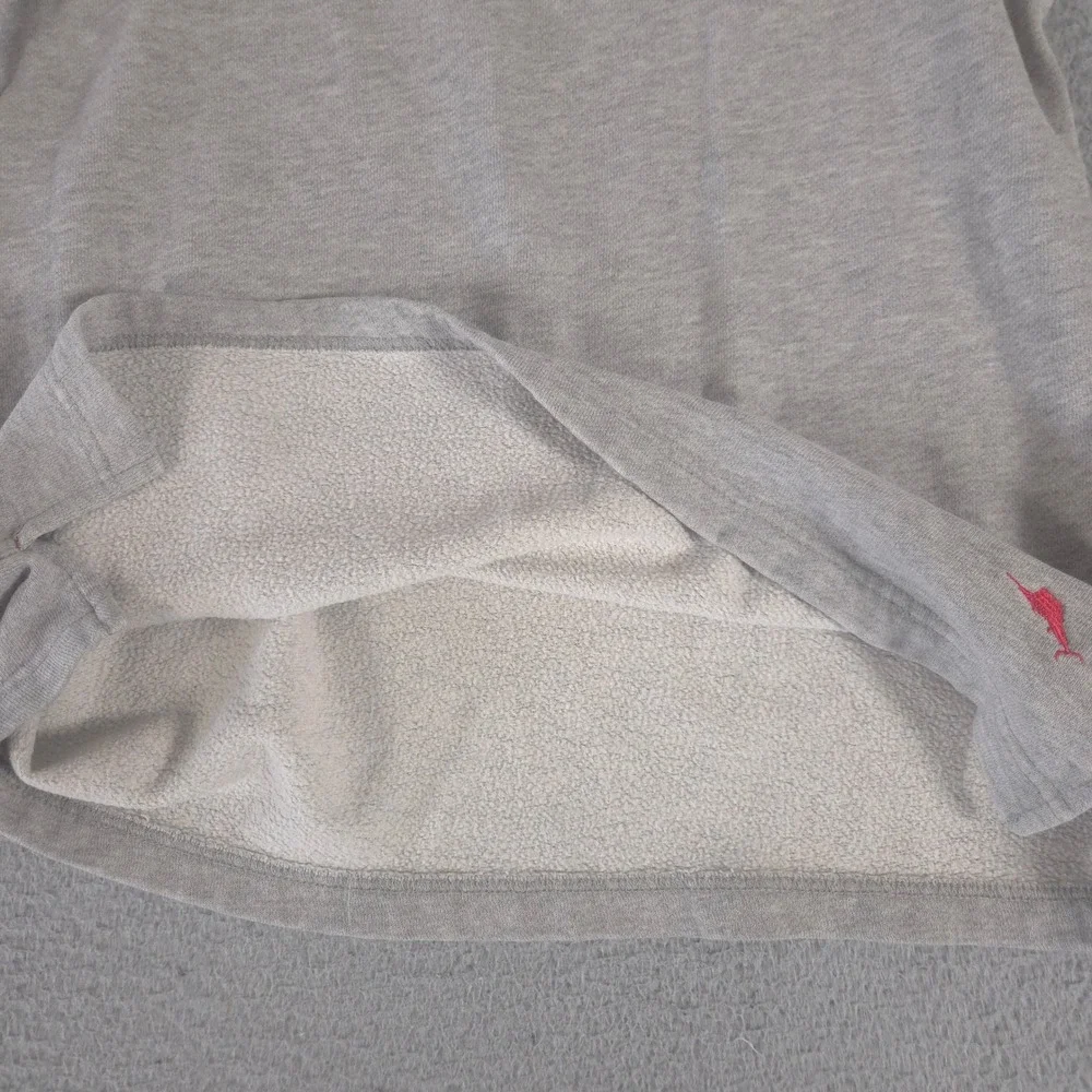 LOT OF 2 Tommy Bahama Pullover Mens M Gray Cotton Rayon Textured Knit Crewneck